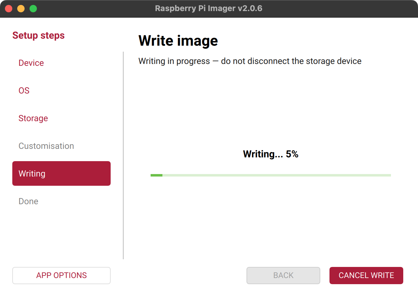 Raspberry Pi Imager, release semver may differ